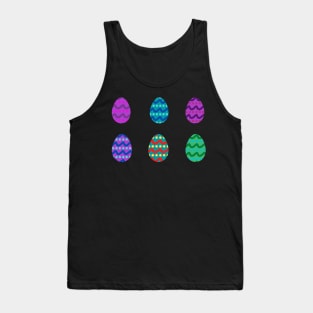 Bright Pattern Easter Eggs Tank Top